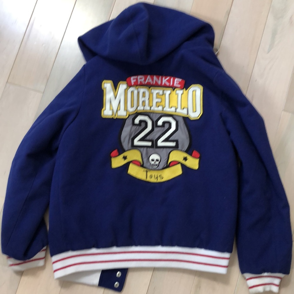 Frankie Morello blue hoodie jacket small